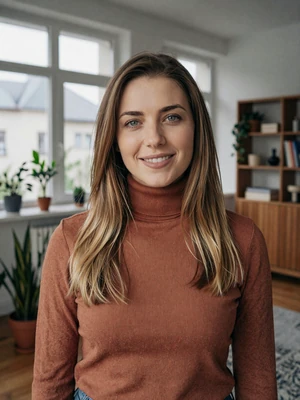 Neža, 30, a verified Slovenian woman from Ljubljana with light brown hair and warm smile on Dating4u