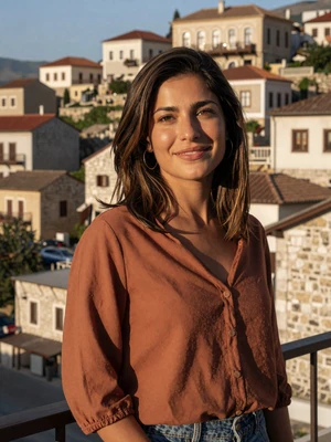 Vjosa, 26, a verified Albanian woman from Gjirokastër with Mediterranean beauty on Dating4u