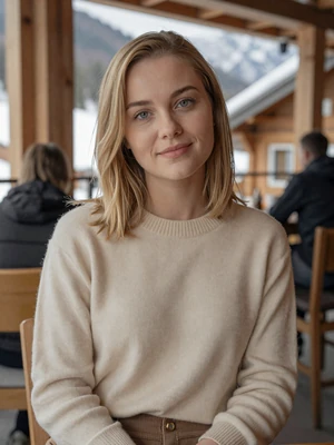 Anja, 28, a verified Slovenian woman from Maribor with blonde hair and blue-green eyes on Dating4u