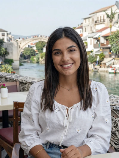 Lejla, 25, a verified Bosnian woman from Mostar near the famous bridge seeking love on Dating4u